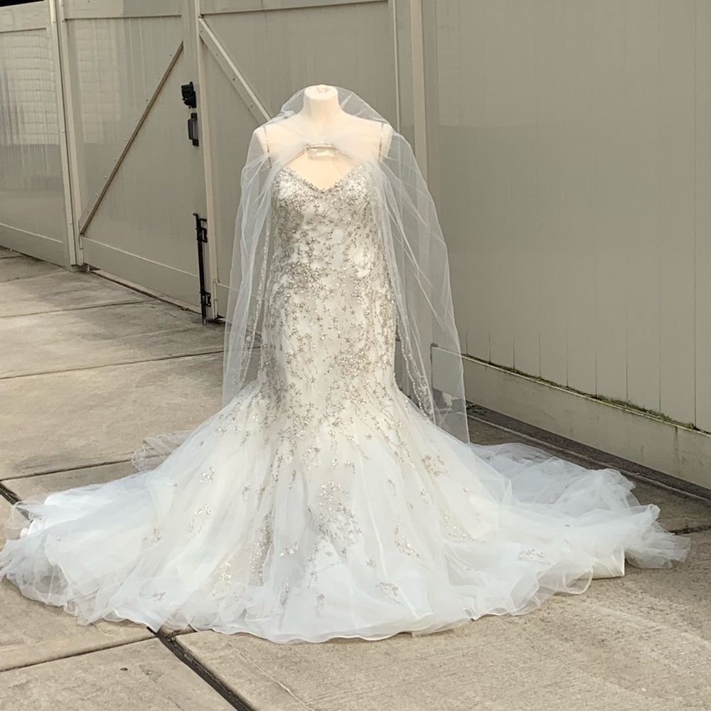 Maggie Sottero's Donalee wedding dress & veil